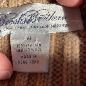 Brooks Brothers Italian Marino Wool Zip Up Sweater!